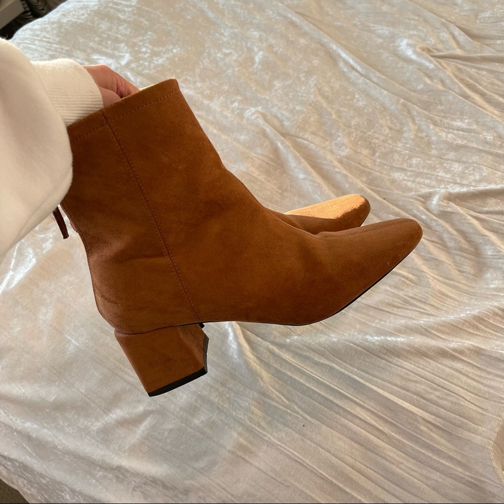Cognac lulus heeled boots
